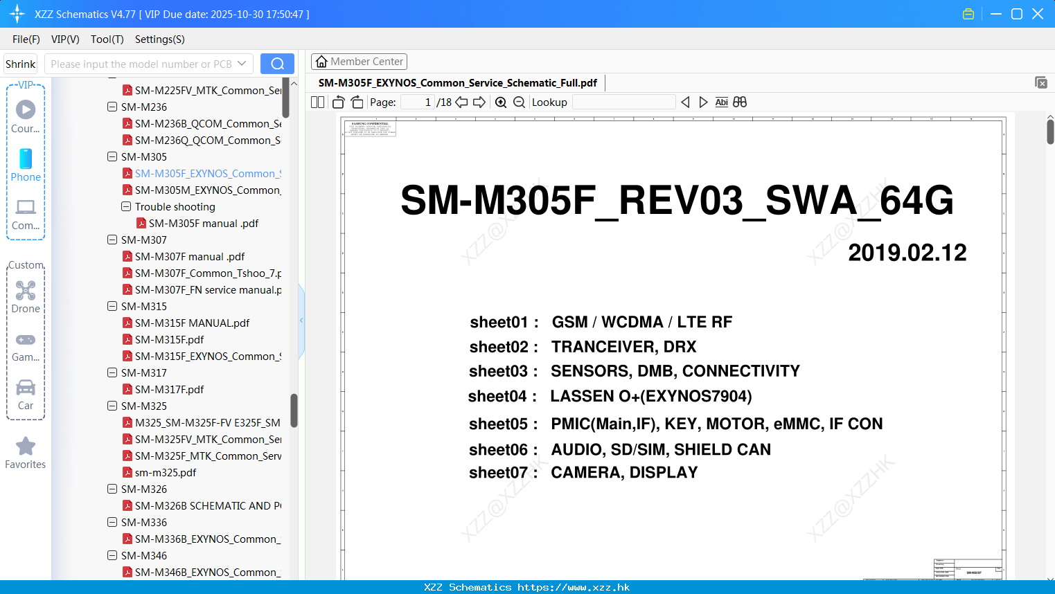 Samsung SM-M305F_EXYNOS_Common_Service_Schematic_Full